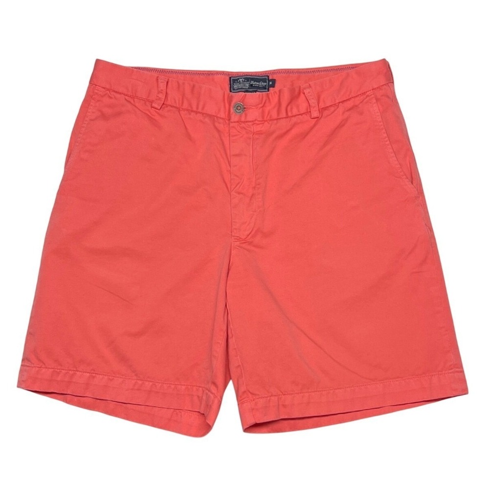 Southern Tide Allen Fit Vintage 8" Chino Shorts Charleston Red 36W Preppy EUC